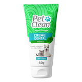 Creme Dental Pet Clean 5 Sabores Para C¿es E Gatos 60 G Sabor Menta
