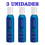Creme Para Depilar 3 Unid Racco Depeeling Spray Com Nf-e 12x