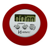 Cronômetro Progressivo E Temporizador Regressivo Herweg 3308 Cor Vermelho