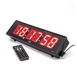 Cronometro Relógio Led Digital Parede Mesa C/ Controle 2113