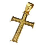 Crucifixo Cruz Pequena Banhado Ouro 18k Masculino