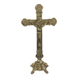 Crucifixo De Mesa Em Bronze Maravilhoso Capelas Santuários