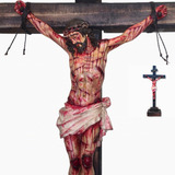 Crucifixo Realista - Mesa E Parede (resina/madeira)