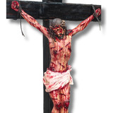 Crucifixo Realista De Parede E Mesa - Resina - 