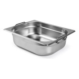 Cuba Gastronomica Gn 1/2 X 100mm Aço Inox Com Alças Buffet