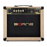 Cubo Amplificador Guitarra Borne Vorax 1050 Palha 50w Rms 