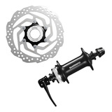 Cubo Dianteiro Shimano Tx505 32 Furos + Disco Rt10 160mm