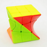 Cubo Magico 3x3x3 Twisty Torção Torre Diferente Cor Da Estrutura Stickerless