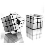 Cubo Mágico Profissional Yong Jun Toys Mirror Prata Cor Da Estrutura Preto