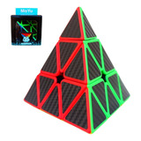 Cubo Mágico Pyraminx Pirâmide Triângulo Carbon Profissional