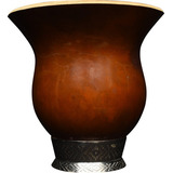 Cuia Porongo Couro Mate Porongo Natural De Madeira Marrom