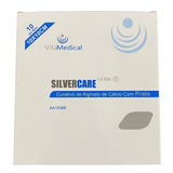 Curativo Silvercare Alginato De Cálcio E Prata 10x10cm - 10 Unidades Vitamedical