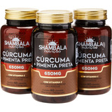 Cúrcuma Com Pimenta Preta - Kit C/ 180 Cápsulas - Shambala