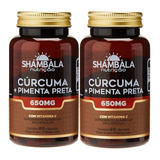Curcuma + Pimenta Preta Curcumina 650 Mg Kit 2 Un - Shambala