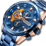 Curren 8402 Mens Watch Calendar Quartz Watch Business