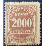 D0834 - Brasil Taxa - Rhm 24b Dent 13x11 N De 1893 