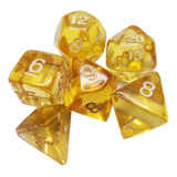 Dado Rpg Kit Com 6 Peças, D4, D6, D8, D10, D12 E D20 Novas!