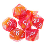 Dados De Dungeons And Dragons Laranja Vermelha