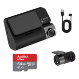 Dash Cam Xiaomi 70mai A800s + Rc06 + Micro Sd64gb Câmera 