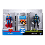 Dc - Figuras De 10 Cm Com Vilão Superman/ Darkseid