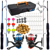 De Pesca Completo 2 10kg 2 Molinete E Itens