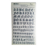 Decadry Decalc 12 Mm Alfabeto E Números Mod 90