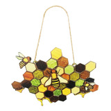 Decoração De Parede Creative Bee Honeycomb Spring Door Farmh