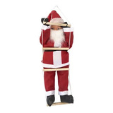 Decoração Natalina 1 Boneco Papai Noel Subindo Escada Oferta