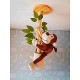 Decoração Quarto Bebe Safári Macaquinho Luminária