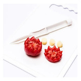 Decorador E Furador De Frutas Legumes Plastico Decoração Cor Branco