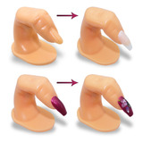 Dedo Postiço Treinamento Manicure Unhas Gel Acrigel Fibra