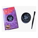 Delineador Gel Jasmyne Black Line Secagem Rápida Cor Intensa