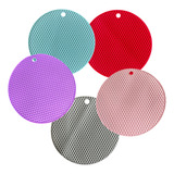 Descanso Apoio Protetor Para Mesa Panela Silicone Kit5