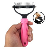 Desembolador Rake Pelos Pet 17 Dentes Rosa Amigos De Patas