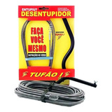 Desentupidor Tufão Aço 5m Ralo Pia Tanque Cozinha Banheiro Pias Lavatórios Ralos Tanques
