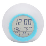 Despertador. Com Time Up Colors Temperature Clock Child