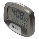 Despertador Digital Prata Cinza Calendário Temperatura 2977