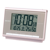 Despertador Rádio Seiko Clock Sq698p Digital Calendar