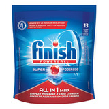 Detergente Finish All In 1 Max Powerball Tablete Original Em Pouch 13 Un