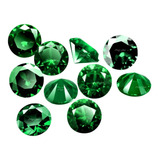 Dez Belíssimas Esmeraldas Pedra Preciosa De 3mm Cada / 1.0ct