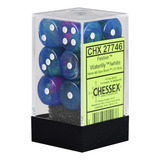 Dice Chessex Festive Waterlily Com Bloco Branco 12 D6 16mm