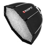 Difusor Fotográfico Octabox Triopo K2 120 Diâmetro 120cm Branco Com Interior Prateado