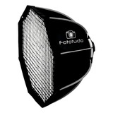 Difusor Fotográfico Softbox Fototudo Ft-8090 Diâmetro 90cm Do 15cm Branco Com Interior Prateado