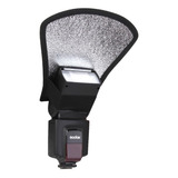 Difusor Rebatedor Universal Para Flash 2 Lados Branco/prata