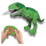 Dinossauro Controle Remoto Brinquedo Solta Fumaça Anda Ruge