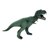 Dinossauro Tiranossauro Rex T-rex De Vinil Grande - Cinza