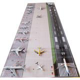 Diorama Terminal Aeroporto Pista Para Miniaturas De Aviões 