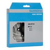 Disco De Freio Para Bicicletas Disco De Rotor Shimano Shimano Sm-rt30 Centerlock 160 Mm Prateado 160 Mm De Diâmetro