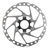 Disco De Freio Rotor Shimano Deore Sm-rt64 180mm Center Lock Cor Prateado