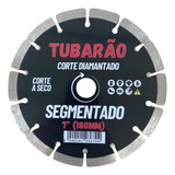 Disco Diamantado 7 Polegadas Segmentado 180mm Tubarão